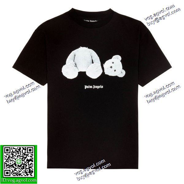 パーム エンジェルス Palm Angels 超人気美品◆ 2020秋冬 半袖Tシャツ コピーブランド 2色可選 20fw ICE BEAR SS T-SHIRT 